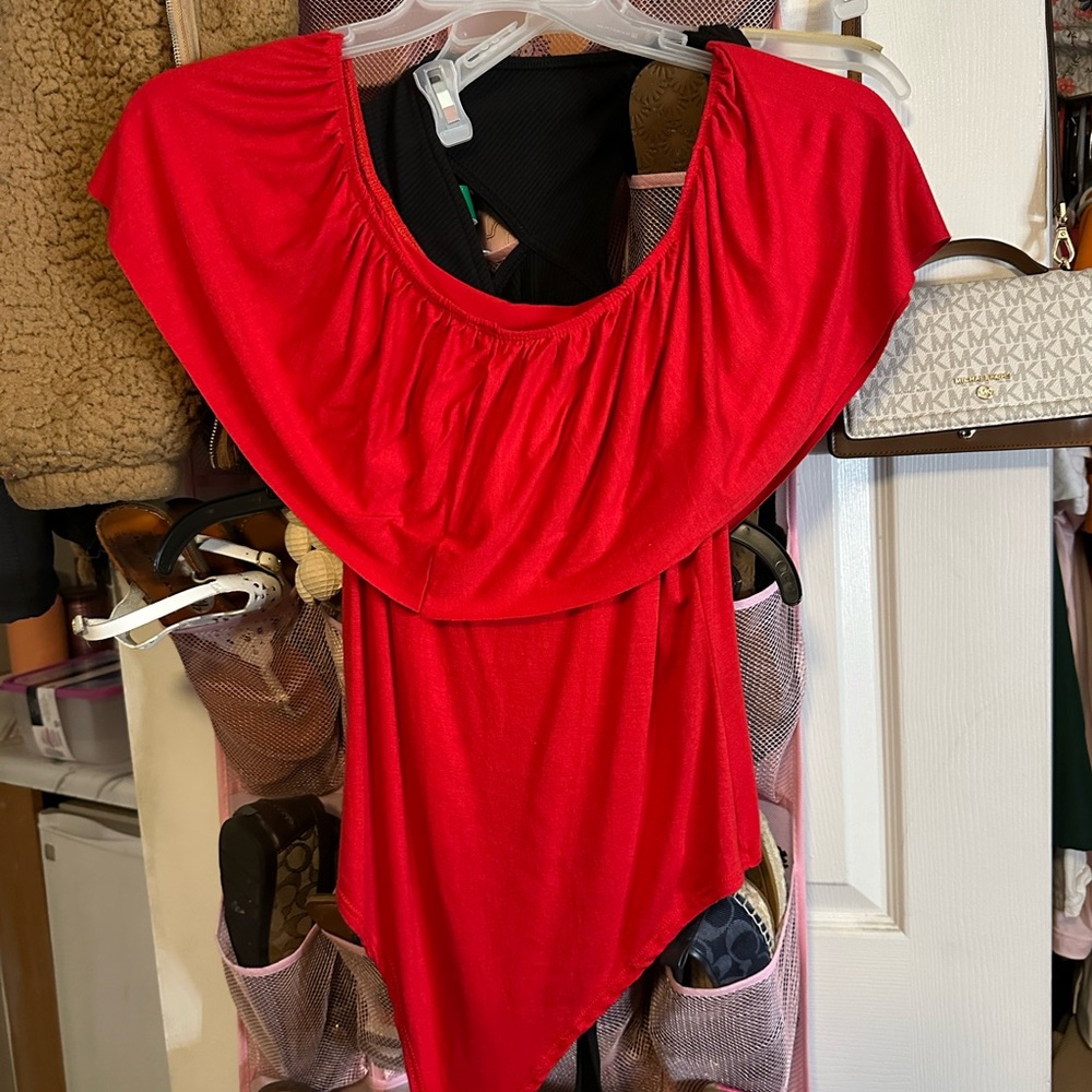 Fashion Nova Red Bodysuit